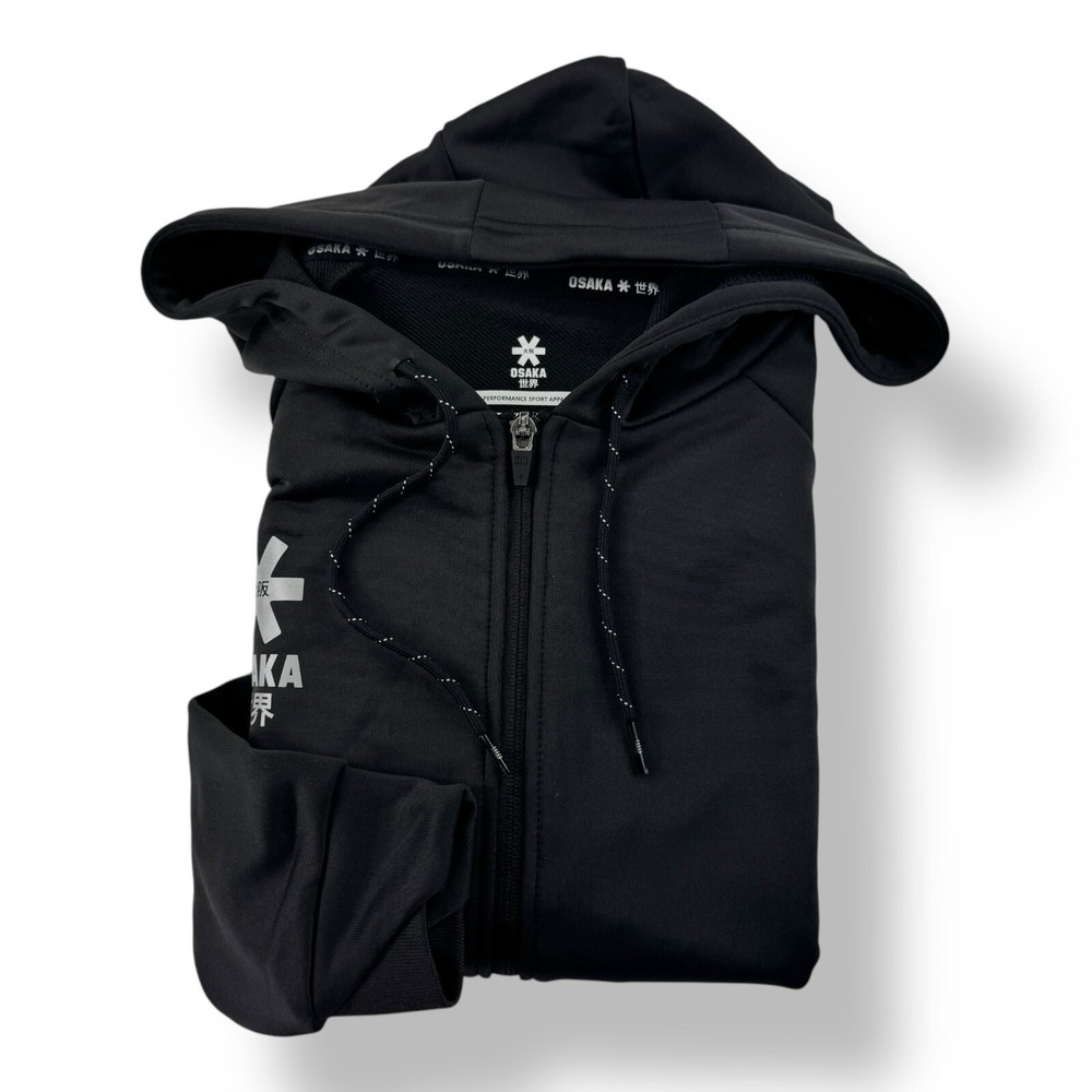 Naomi‎ Osaka Black Full Zip Polyester Performance Hooded Sweatshirt Men Size 2XL